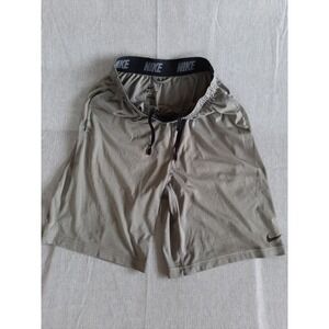 Nike Dri-Fit Men's Medium Drawstring Elastic Waist Outdoor Short Polyester Gray